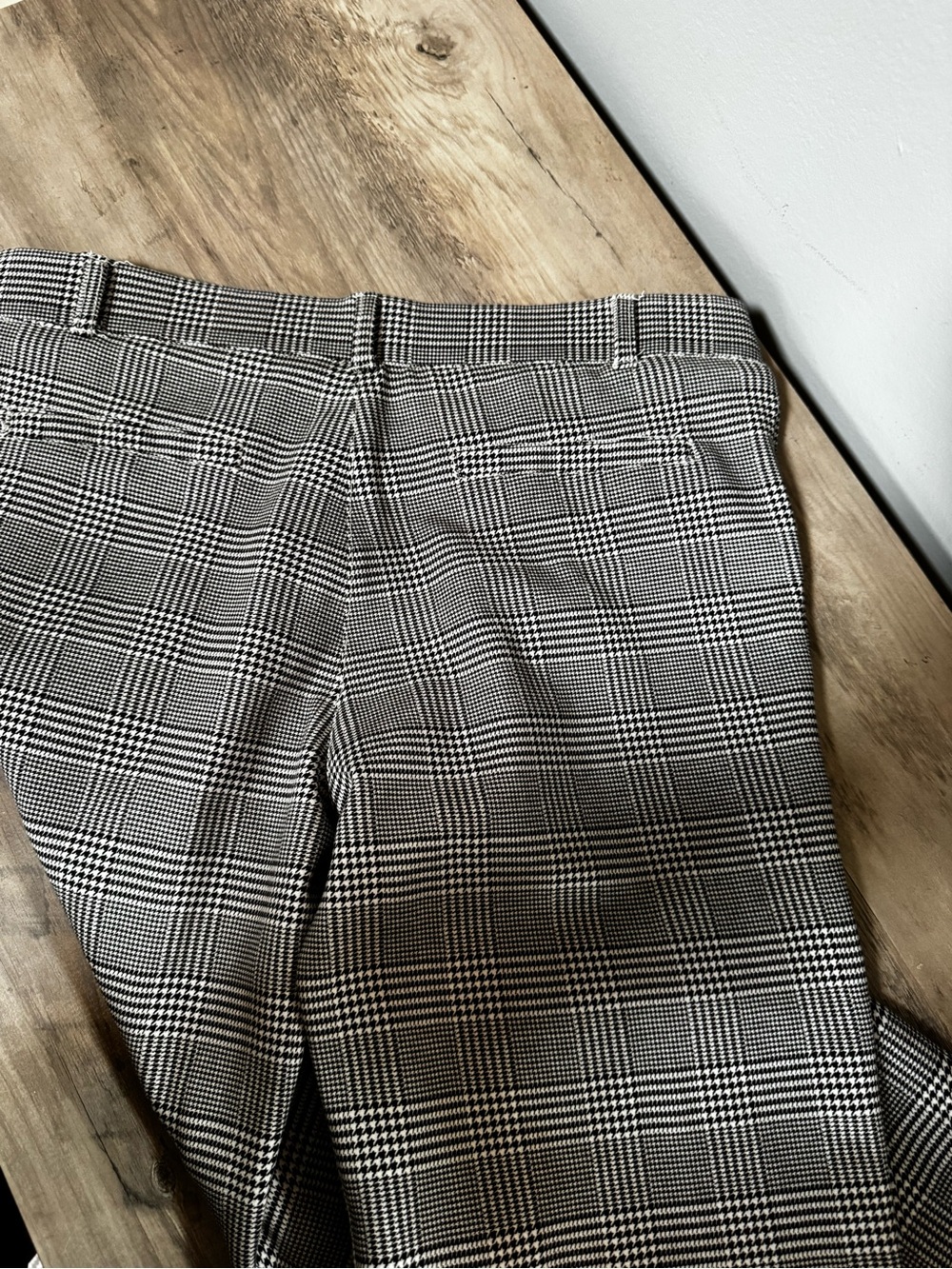 Betabrand Gray Plaid Boot Cut Pants - Picture 12 of 12